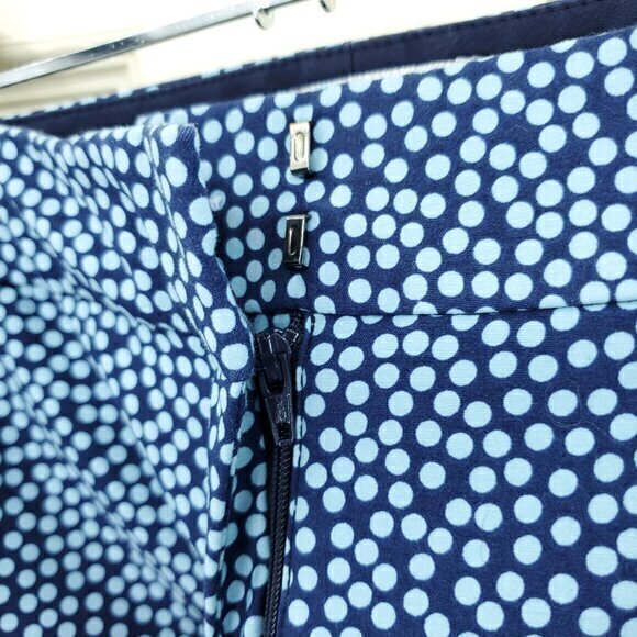 Boden Richmond 7/8 Stretch Twill Mini Dot Mid-Rise Ankle Pants US 6/UK 10 Blue - Picture 10 of 16